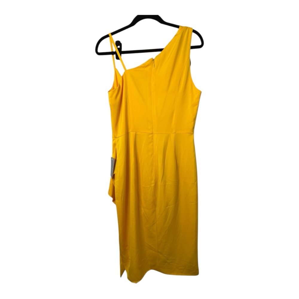 Lavish Alice Emma Cowl Neck Mini Wrap Formal Cocktail Dress in‎ Yellow NWT Sz 12 - Picture 8 of 14